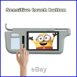 Pair 7inch Car Sun Visor LCD Monitor 2-CH Video For DVD/GPS/TV & Rearview Camera