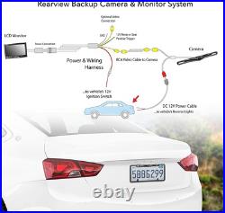 Pyle Rear View Backup Car Camera Screen Monitor System with Parking and Black