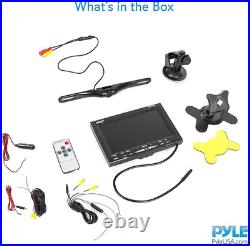 Pyle Rear View Backup Car Camera Screen Monitor System with Parking and Black