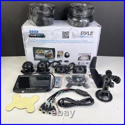 Pyle Rearview Backup (4) Camera Monitor System Waterproof 7 Screen Car RV Truck
