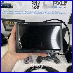 Pyle Rearview Backup (4) Camera Monitor System Waterproof 7 Screen Car RV Truck