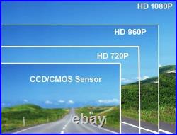 Quad 7'' Monitor Rear View Backup HD Camera Parkin Night Vision For Rv Truck BUS