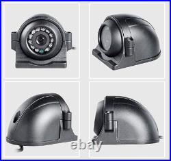 Quad 7'' Monitor Rear View Backup HD Camera Parkin Night Vision For Rv Truck BUS