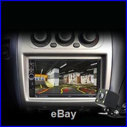 Quad Core 2DIN 7'' Android 7.1 Car GPS Navi WiFi MP5 Player BT Rear View Camera
