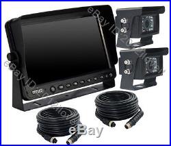 Rear View Backup Camera System Cctv 7 Monitor With Two Cameras For Skid Steer