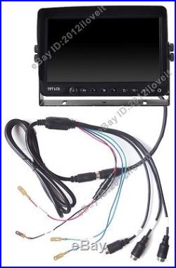 Rear View Backup Camera System Cctv 7 Monitor With Two Cameras For Skid Steer