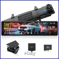 REDTIGER Mirror Dash Cam Front and Rear, 4K+2.5K Rear View Mirror Camera REDTIGER Mirror Dash Cam Front and Rear, 4K+2.5K Rear View Mirror Camera