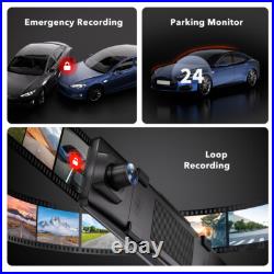 REDTIGER Mirror Dash Cam Front and Rear, 4K+2.5K Rear View Mirror Camera REDTIGER Mirror Dash Cam Front and Rear, 4K+2.5K Rear View Mirror Camera