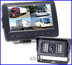 RVS Rear View Camera System (1) Heated Camera Setup Waterproof 7 Quad Screen