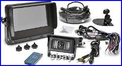 RVS Rear View Camera System (1) Heated Camera Setup Waterproof 7 Quad Screen