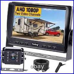 RV Backup Camera Plug and Play No Delays 7 Inch HD 1080P Rear View Camera