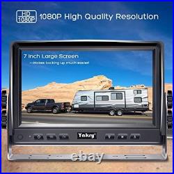 RV Backup Camera Plug and Play No Delays 7 Inch HD 1080P Rear View Camera