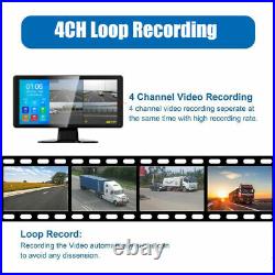RV Backup Camera System for Truck Semi Truck Trailer 4K 10.36 Monitor Recording