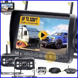 RV Backup Camera Wireless Recording 2 Cameras Y28