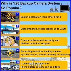 RV Backup Camera Wireless Recording 2 Cameras Y28