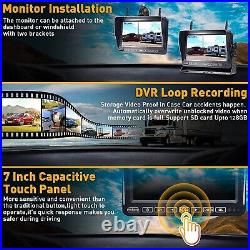 RV Backup Camera with Monitor System 4 Channel HD 1080P for Truck Trailer Camper
