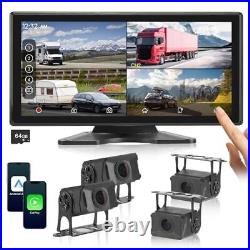 RV Camera System 10.36 Touch Screen Monitor, 4 1080P HD Backup Cameras, DVR