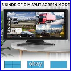 RV Camera System 10.36 Touch Screen Monitor, 4 1080P HD Backup Cameras, DVR