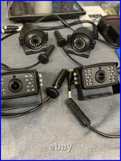 RV Camera System Carplay 10.36 Touch Quad Monitor 1080P Backup Camera