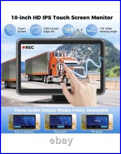 RV Camera System with Carplay Android Auto, 5 1080P Wired Backup Camera & NEW
