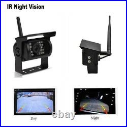 RV Truck Bus Wireless Backup Rear View Camera Night Vision System 7 Monitor