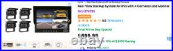 RV & Truck Tadibrothers Rear View Backup System 4 Cameras & Monitor