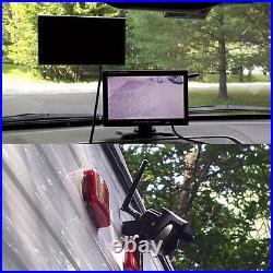 RV Truck Trailer 7 Wireless LCD Monitor Reversing System+2x Backup Camera