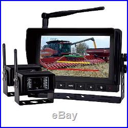 Rear View Backup Camera System 7 Digital Wireless Split LCD Monitor with