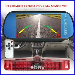 Rear View Camera +7 Monitor LCD Mirror Monitor Kit for GMC Savana Van 2003-2019