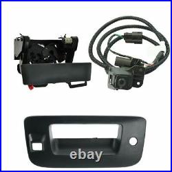 Rear View Camera with Tailgate Handle & Bezel Kit for GMC Sierra Chevy Silverado