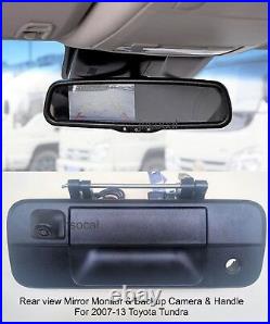 Rear View Mirror 4.3 Monitor & Backup Camera for 2007 2013 Toyota Tundra