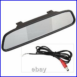 Rear View Mirror Monitor+Backup Camera kit for Chevy Express Van 2004+ 30' cable