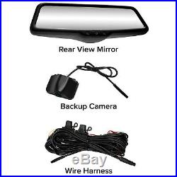 Rear View Mirror with 10 LCD Screen & 1080p Dash Cam + 1080p Backup Camera
