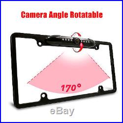 Rear view mirror with 4.3 LCD monitor & Licence Plate Frame Backup Camera Combo