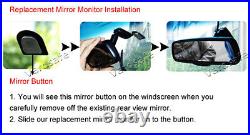 Reverse Backup Camera & Replacement Mirror Monitor for Chevy Express GMC Savana