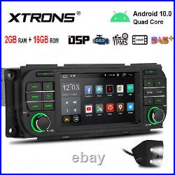 Reversing Camera+ 5 Android 10 Car GPS Radio Stereo 4-Core DSP For Jeep Dodge