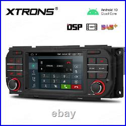Reversing Camera+ 5 Android 10 Car GPS Radio Stereo 4-Core DSP For Jeep Dodge