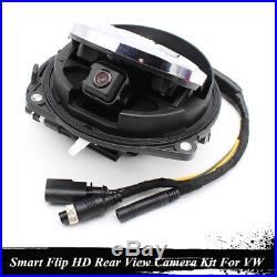 Smart Flip Trunk Handle Rear View Reversing Backup Camera For CC Golf 6 R Beetle