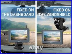 Solar Magnetic Wireless Backup Camera 5 HD Monitor Rear View Reverse System Kit