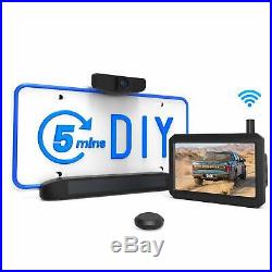 Solar Powered Wireless Car Rear View Backup Camera Kit 5 Mins DIY Installation
