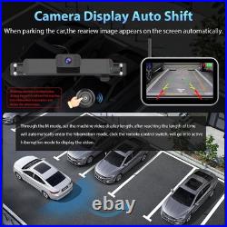 Solar Wireless Backup Camera 7 Monitor Rechargeable 1080P Waterproof Car Truck