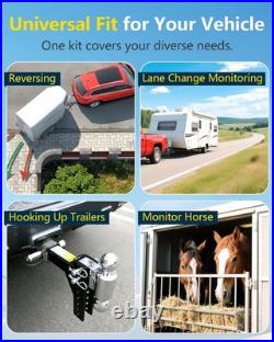 Solar Wireless Backup Camera System with 7 LCD Monitor, Dual HD Cams