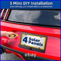 Solar Wireless Backup Camera for Car Truck RV and 5'' HD 1080P Monitor