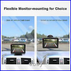 Solar Wireless Reversing Camera Kit 4.3'' Monitor + HD Rear View Backup Camera