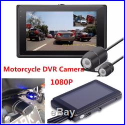 T2 Motorcycle DVR Video Recorder+1080P Full HD Front Camera and Rear View Camera