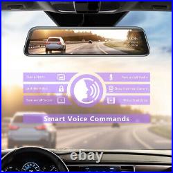 TOGUARD12 GPS 2.5K Mirror Dash Cam Rear View Car Backup Camera Voice Control AU