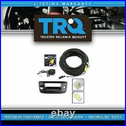 TRQ Rear View Camera Add On Kit with Wiring Harness & Tailgate Handle Bezel New