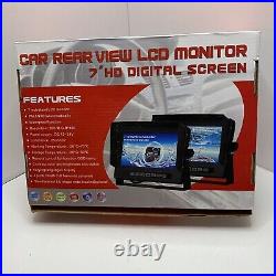 Tadi Brothers 7 Monitor License Plate Backup Camera Rear View RV Car Van SUV