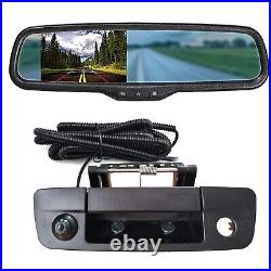 Tailgate Handle Car Rear View Camera For Dodge Ram 1500 2500 3500 + 4.3 Monitor