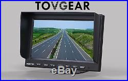 TovGear 7 Inch Rear View Backup Camera System For Truck Bus RV